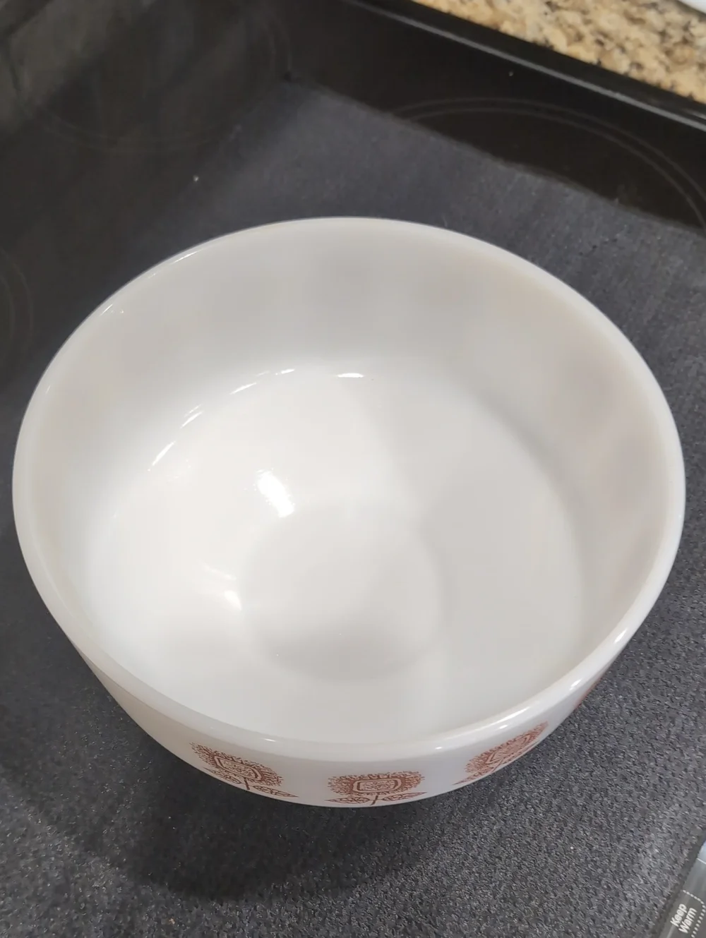 Vintage 1960's  MCM Federal Glass Sunflower 3.5 Qt Casserole Baking Dish W/Lid